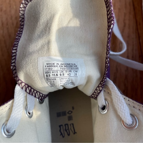 Custom Purple Rhinestone Converse - Picture 4 of 8